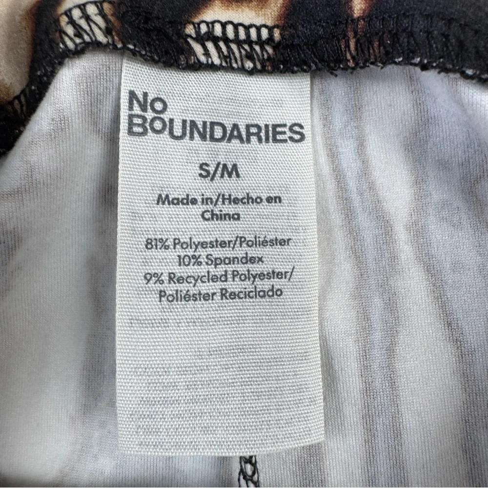 No Boundaries Faux Suede Linear Tie Dye Leggings Juniors‎ Size S/M Small Medium